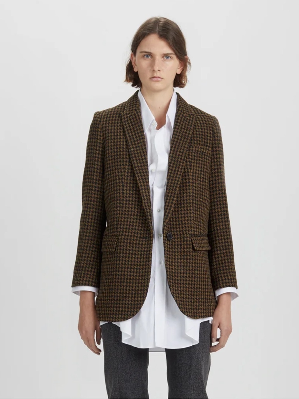 ISABEL MARANT ÉTOILE Ice Fitted Tweed Jacket Size 34